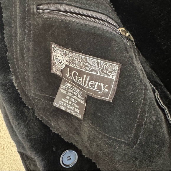 Vintage long suede jacket (genuine leather) - Picture 5 of 6